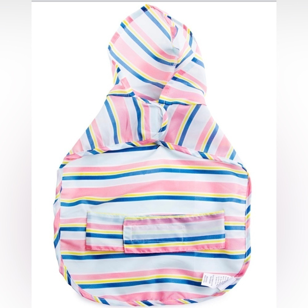 🆕Stripped Water-Resistant Pet Raincoat M🆕 - Picture 3 of 8